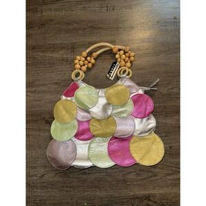 NWT Circle Bag Purse Tianni W/flaw Fun Retro Colorful